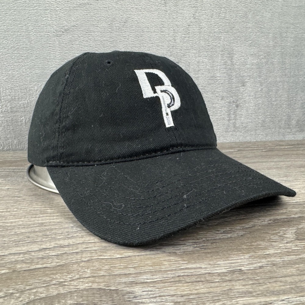 Otto Hat Cap Strap Back Black Embroidered Dillon Baseball One Size Mens